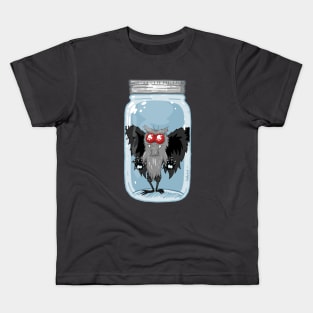 Mason Jar Mothman by Ronkytonk Kids T-Shirt